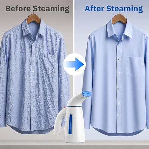 OGHom Steamer for Clothes, Handheld Clothing Steamer for Garment, 240ml Big Capacity 700W Portable Travel Steam Iron (Only for 120V) thumbnail 5