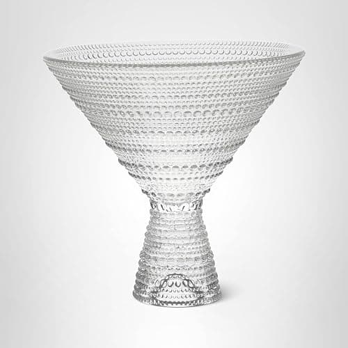 Fortessa Jupiter Beaded Hobnail Glass, 11.5 Ounce Martini (Set of 2), Clear thumbnail 4