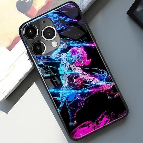 Akatxezy Inosuke Secure Grip Anime Case: Enhanced Texture Manga Design Protective Cover for No-Slip for iPhone 14 thumbnail 6
