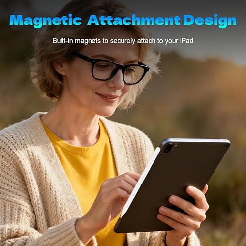 Universal Stylus Pen for Touchscreen for Android & iOS Phones/Tablet | Magnetic iPad Pencil for Writing/Drawing with 3 Durable POM Tip,Stylus Pen for iPad/Pro/iPhone/Samsung/Lenovo/Huawei,White thumbnail 5