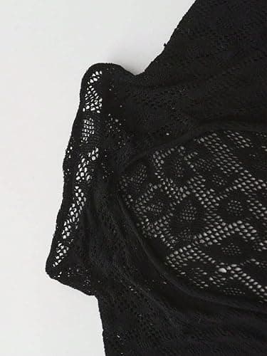 Sniff Rose Women's Fishnet Lingerie Women's Mesh Bodysuit Bodystocking with Leopard Print Tights Jumpsuit Underwear Nightwear thumbnail 7