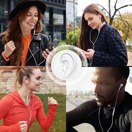 CLIPSUN Wired Earbuds 2 Pack, Earbuds HiFi Stereo Wired Earphones Headphones with Microphone Volume Control Compatible with iPad, Laptop, MP3, Android Smartphones, Fits All 3.5mm Jack Device thumbnail 7