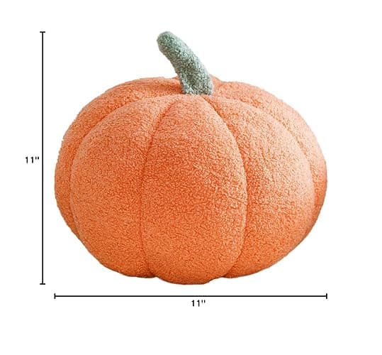 Maxpetus 3D Simulated Pumpkin Pillow Plush Pillow Sofa Cushion (7.8inch, Orange) thumbnail 3