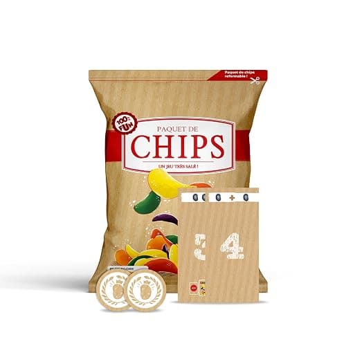 Mixlore - Paquet de Chips - Jeu de Société Idéal pour s'Amuser en Famille ou Entre Amis en Soirée - De 2 à 5 Joueurs - Jeu d'Ambiance - À Partir de 8 Ans - Image 1
