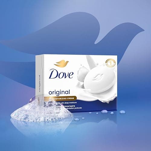 Dove Beauty Bar Soap Original 8 Count for Soft, Smooth Skin, with 1/4 Moisturizing Cream 3.75 oz thumbnail 5