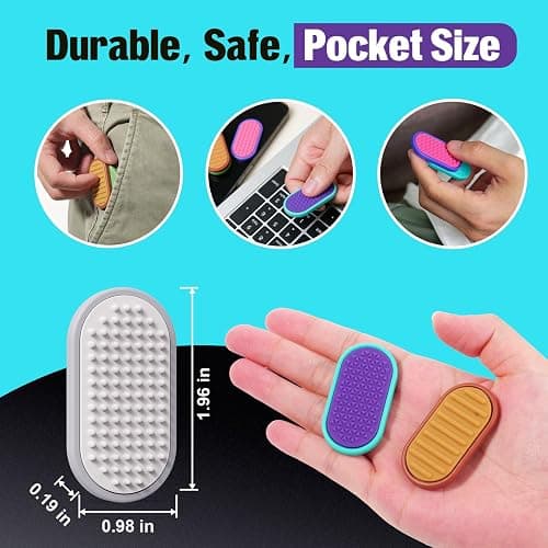 Magnetic Fidget Toys for Adults & Kids -Textured Sensory Toys for Autism Children Stress - Quiet Stress Fidgets Sliders for Classroom Prizes Box Office - Easter Gifts Kids Teens Girls - 6Pack thumbnail 2