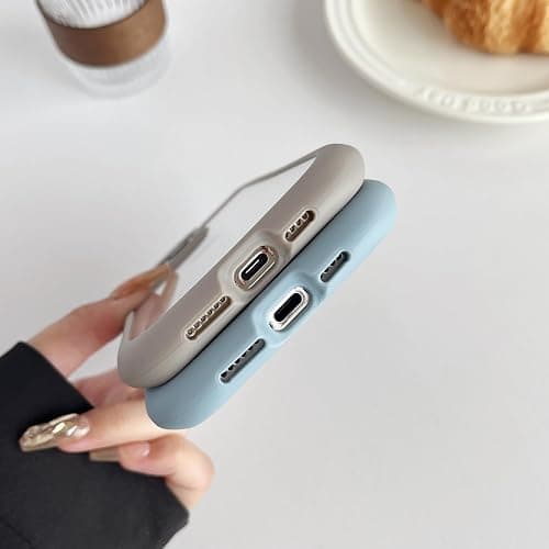 FLIRACON Cute Cat Ears Clear Phone Case Compatible with iPhone Case (Black,for iPhone 15) thumbnail 5