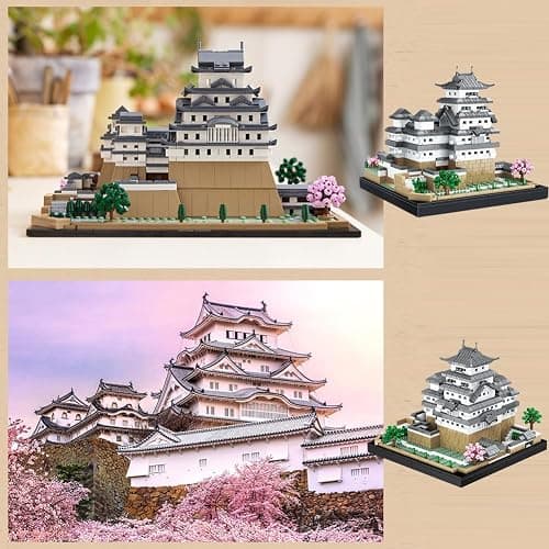 QYEHF Architecture Castillo de Himeji, construye y exhibe Este Modelo Coleccionable para Adultos, Regalo Divertido para los Amantes de Japón, Famosos thumbnail 6