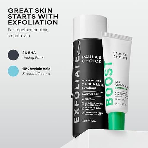 Paula's Choice BOOST 10% Azelaic Acid Booster Cream Gel Face Serum with Salicylic Acid, Minimizes Look of Redness & Fades Discoloration, Oil-Free Skin Brightening Serum for Face, Fragrance-Free thumbnail 9
