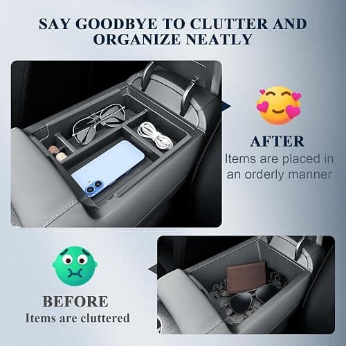 BIBIBO for 2026 Hyundai Palisade Center Console Organizer 2026 Hyundai Palisade (SE,SEL,SEL Convenience, SEL Premium, XRT Pro, Limited) Console 2026 Palisade Insert Tray (Not for Calligraphy) thumbnail 7
