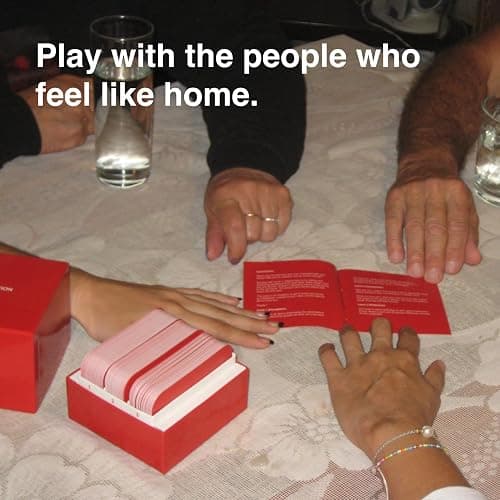 WE'RE NOT REALLY STRANGERS Family Edition Card Game - 150 Conversation Cards for Adults, Teens, and Families - for a Fun & Memorable Family Game Night, Ages 15+, 2-6 Players thumbnail 6