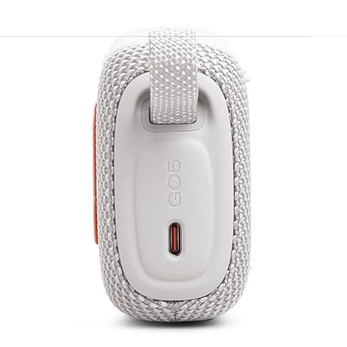 JBL Go 5 - Ultra-Portable Waterproof & Drop-Proof Speaker with JBL Legendary Sound & Ambient Edge Lighting, AirTouch Instant Stereo Pairing or Link Multiple Compatible Speakers via Auracast™ (White) thumbnail 11