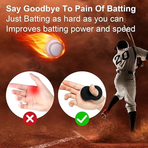 AISHAIDO 2 Pack Baseball Thumb Guard for Pro Batters, Hitter Training Aid, Thumb Guard Baseball & Softball Baseball Batting Grip Baseball Accessories Baseball Training Equipment Reduce Bat Sting thumbnail 3