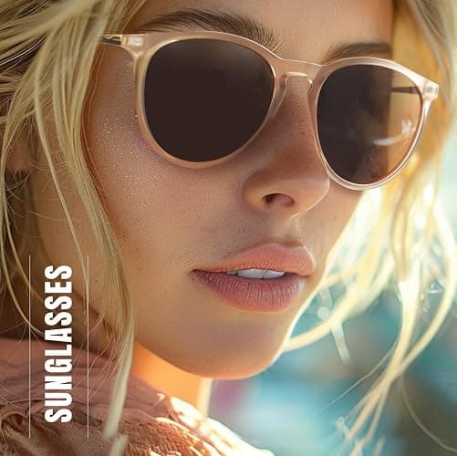 CHBP Polarized Sunglasses for Women Men - Trendy 2025 Vintage Classic Retro Round Mirrored Lens Designer Style thumbnail 5