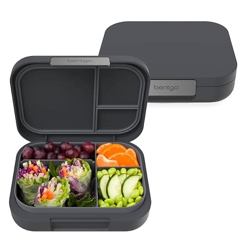 Bentgo® Modern - Versatile 4-Compartment Bento-Style Lunch Box for Adults and Teens, Leak-Resistant, Ideal for On-The-Go Balanced Eating - BPA-Free, Matte Finish and Ergonomic Design (Dark Gray) - Image 1
