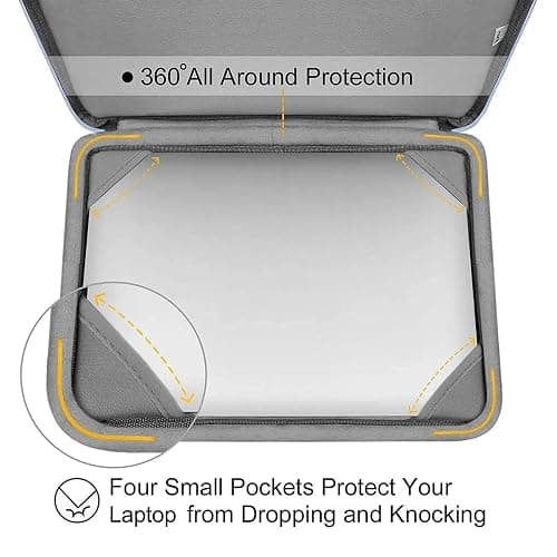 MOSISO Compatible with MacBook Air 15 inch Case 2025 2024 2023 Release M4 A3241 M3 A3114 M2 A2941, Plastic Hard Shell&Carrying Sleeve Bag&Keyboard Cover&Webcam Cover&Screen Protector, Pastel Blue thumbnail 4