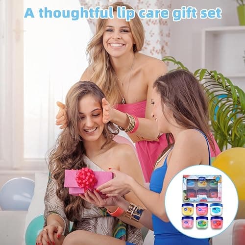 6 Pack Mini Lip Balm Set, 6 Flavoured Lip Repair Sleeping Lip Mask with Honey Essence & Glycerin, Wrinkle Reduction, Moisturising & Brightening, Travel Lip Care Skincare Kit for For Very Dry Lips thumbnail 7