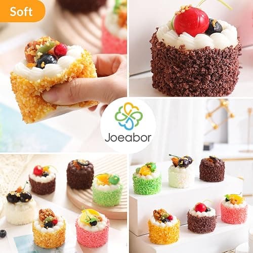 Joeabor 6 Pack Fake Cupcakes, Artificial Cupcakes for Display, Faux Cake Décor, Realistic Fake Artificial Food for Display, Fake Desserts Pastries for Decoration thumbnail 5