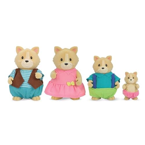 Li’l Woodzeez – Animal Figurines – Toy Cat – Collectible Figurines – Figurine Playset for Kids – 3+ Years– The Whiskerelli Cats thumbnail 3