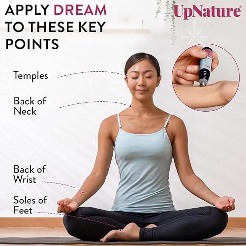 UpNature Dream Sleep Essential Oil Roll On – Natural Sleeping Blend with Lavender, Chamomile Aromatherapy Oils thumbnail 5