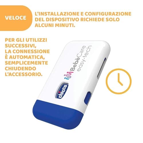 Chicco Bebècare Easy-Tech Dispositivo Anti Abbandono Universale Per Seggiolino Auto, Bianco Blu, ‎16 x 11 x 2.5 cm, 60 grammi thumbnail 5