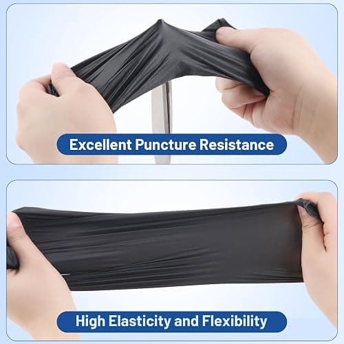 JMU Black Nitrile Gloves Medium Bulk, Case of 1200, 3.5Mil, Latex Free Powder Free thumbnail 2
