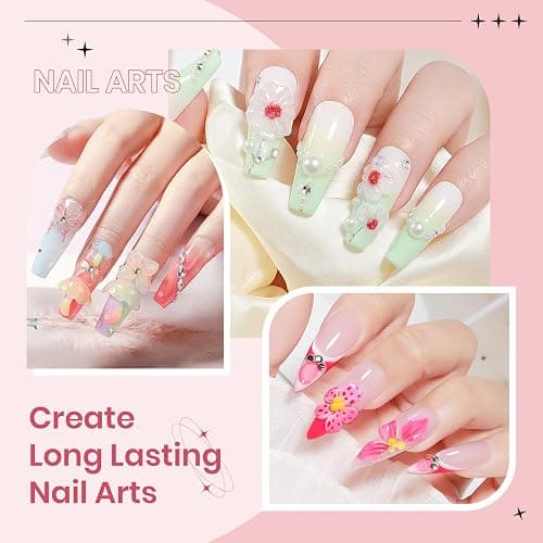SUPWEE 3D Nail Art Gel Clear and White Solid Builder Gel for Nails | Non-Stick Hand 3d Sculpting Gel for Nail Art Molding Gel with Dual Form for Carving Pattern Decoration Nail Art Home Manicure thumbnail 6