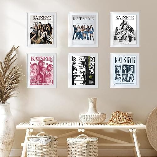 DAVBNM A Set Of 6 Katseye Poster Music Girl Group Poster Aesthetic Print Decor Wall Art Canvas Wall Art Decor for Bedroom 20 x 25 cm thumbnail 6