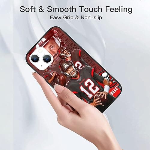 Yteund Compatible for iPhone 13 Case, Design Everyday Soft-Grip TPU Phone Case(Famous-Brady-Powerful-4) thumbnail 2
