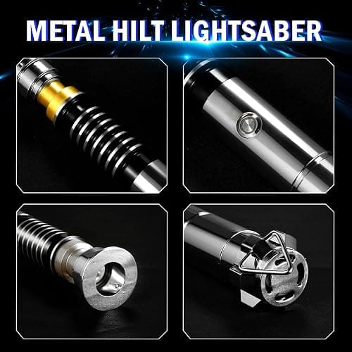LIHTJOYFUN Lightsaber,Metal Dueling Light Saber, Smooth Gesture Swing,USB Rechargeable Lightsabers with 18 Set Sound Effects with 19 Colors Change,Light Saber Sword Toy（Luke） thumbnail 3