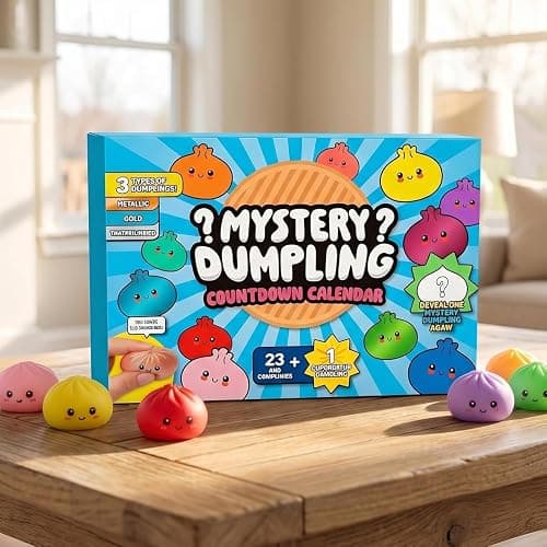 2026 Dumpling Squishy Advent Calendar, 24pcs Mini Dumpling Squishy Mystery Box Random Surprise Squishies, Stress Relief Sensory Fidget Toy for Anxiety Relief Hand Relax, Birthday Gifts thumbnail 6