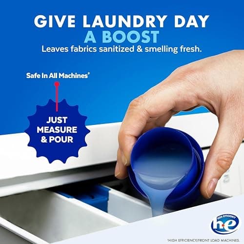 Lysol Disinfectant Laundry Sanitizer, Laundry Detergent Additive, Color Safe Bleach Alternative, Laundry Odor Eliminator, Kills Bacteria & Viruses, Crisp Linen Scent, 40 fl oz (pack of 4) thumbnail 8
