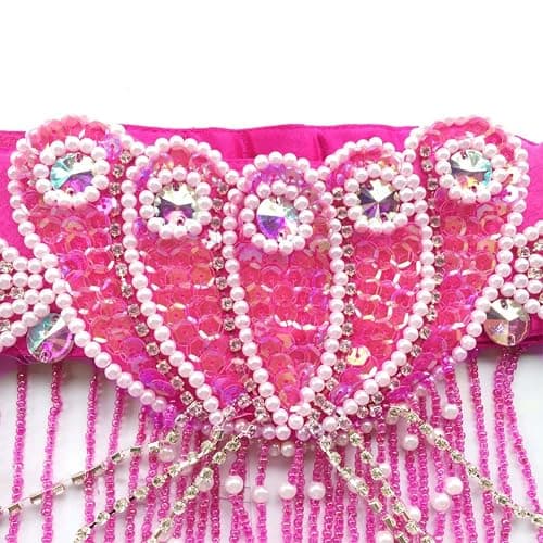 ROYAL SMEELA Belly Dance Costume for Women Tribal Belly Dance Bra and Belt Sexy Professional Dancing Suit Carnival Bra Belt thumbnail 6