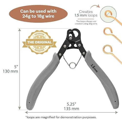 The Beadsmith Original One Step Looper – Create and Trim Consistent 1.5 mm Loops for Jewelry Making, Use With 24-18g Craft Wire (Patented) thumbnail 3