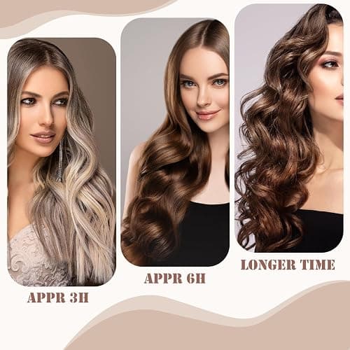 3PCS Heatless Curlers, No Heat Overnight Curls for Long Hair thumbnail 7