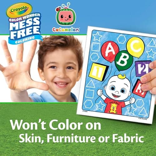 Crayola Cocomelon Color Wonder Coloring Set, Cocomelon Coloring Pages, Mess Free Coloring for Toddlers, Travel Activity, Gift for Kids thumbnail 6