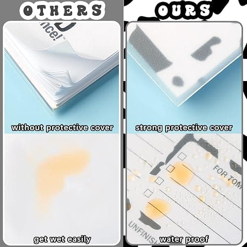 Gueevin Cow Print To Do List Notepad, Cute Daily Task Planner for Women, 50 Sheets Spiral Desk Notepad, Cows Desk Accessories Gift for Cow Lovers Office School thumbnail 4