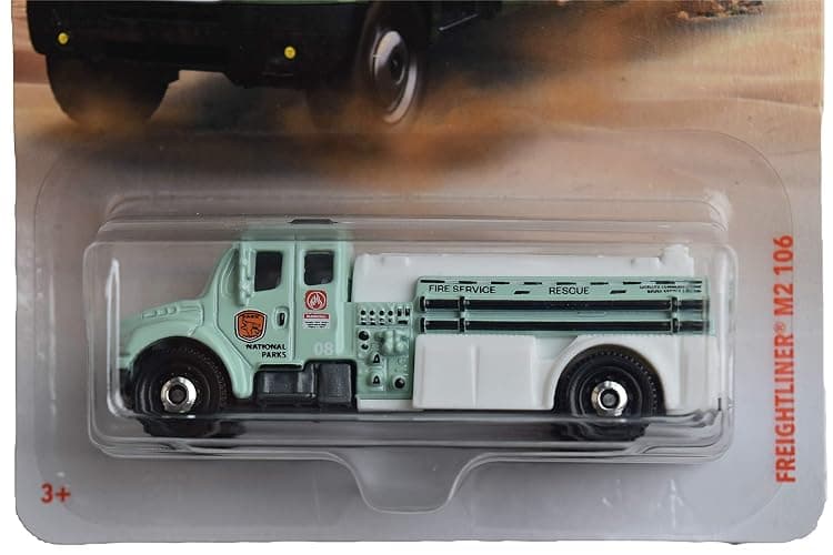 Matchbox 2019 MBX Off-Road Freightliner M2 106 (Fire Engine) 61/125, Pale Green thumbnail 2