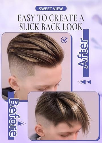 SWEET VIEW Hair Wax Stick, Flexible Hold Fly Away Hair Tamer, Slick Back Hair Cream/Gel for Sleek Ponytail, Smooth Flyaways & Frizz, Non-Greasy Hair Styling Accessory Pomade/Balm for Toddler, Kid thumbnail 5
