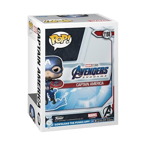 Funko POP! Marvel Avengers Endgame Captain America with Broken Shield & Mjolnir (Glow in The Dark & Metallic), Exclusive thumbnail 5