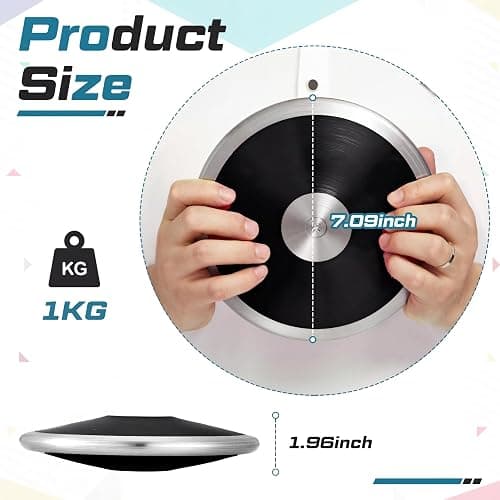 Wettarn 1 kg Discus, Man Women Discus Track and Field Discuses Track and Field Equipment thumbnail 2