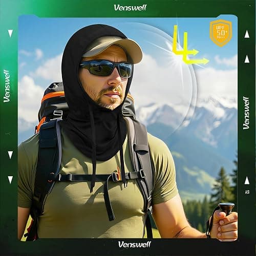 3 in 1 Summer Cooling Balaclava Hood Face Mask with Ear Loops Men Women Sun UV Protection Breathable Full Head Cover thumbnail 5