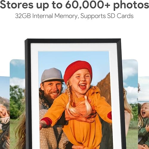 Euphro 10.1'' Digital Picture Frame with 32GB Storage, Digital Photo Frame with 1280x800 IPS Touch Screen, Share Photos/Videos and Send Best Wishes via Free App thumbnail 4