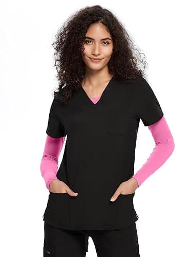 COZYFIT Underscrub Long Sleeve Women - Crew Neck Scrubs Undershirts for Nurse with Soft Fabric thumbnail 6