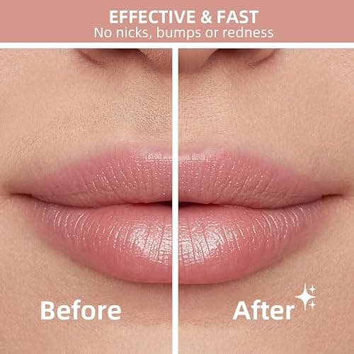 Facial Hair Removal for Women, Electric Rechargeable Painless Hair Remover for Face, Upper Lips, Chin, Peach Fuzz, with LED Light thumbnail 3