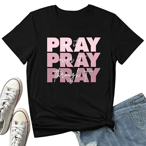 BLACKMYTH Graphic T-Shirts for Women Faith Shirts for Women - Image 1