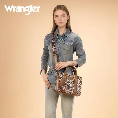 Wrangler Tote Bags for Women Western Purse and Handbags Satchel Top-handle with Card Holder thumbnail 2