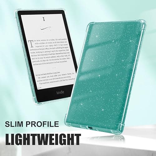 iDLEHANDS Clear Case for 7" All-New Kindle Paperwhite 12th Gen 2024 & Kindle Colorsoft Signature Edition (2024 Release) - Ultra Slim Soft TPU Transparent Cover & Lightweight, Clear Glitter thumbnail 6