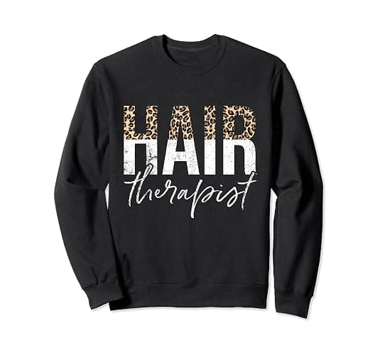 Vintage Hair Therapist Hair Stylist Hairdresser Hairstylist Sweatshirt - Image 1