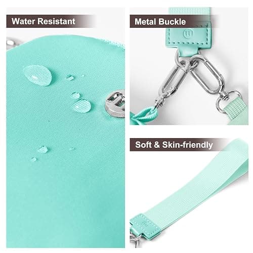 Keychain Wallet Mini Zip Around Wristlet Wallets for Women Detachable Dual Pouch Wristlet Portable Coin Purse Small Wallets thumbnail 5